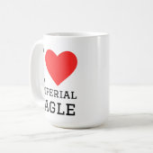 Ik hou van keizerarend koffiemok (Voorkant links)