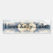 Ik hou van Kelly Lake Sunset Collage Bumpersticker (Voorkant)