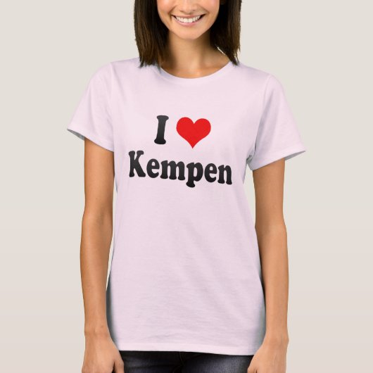 Ik hou van Kempen, Duitsland. Ich Liebe Kempen, Du T-shirt (Voorkant)