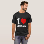 Ik hou van Kendall T-shirt (Voorkant volledig)