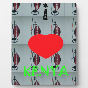 Ik hou van Kenia Art Print Fotoplaat