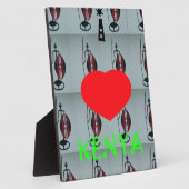 Ik hou van Kenia Art Print Fotoplaat (Zijkant)