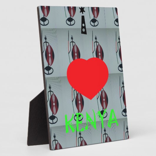 Ik hou van Kenia Art Print Fotoplaat (Zijkant)