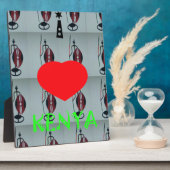 Ik hou van Kenia Art Print Fotoplaat (Zijkant)