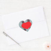 Ik hou van Kenia Art Print Hart Sticker (Envelop)