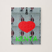 Ik hou van Kenia Art Print Legpuzzel (Verticaal)