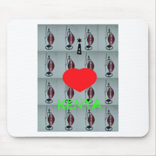 Ik hou van Kenia Art Print Muismat