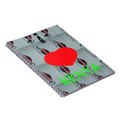 Ik hou van Kenia Art Print Notitieboek (Rechterzijde)