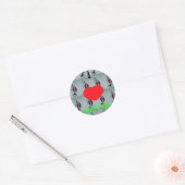 Ik hou van Kenia Art Print Ronde Sticker (Envelop)