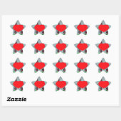 Ik hou van Kenia Art Print Ster Sticker (Vel)