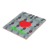 Ik hou van Kenia Art Print Tegeltje (Zijkant)