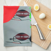 Ik hou van Kenia Art Print Theedoek (Quarter Fold)