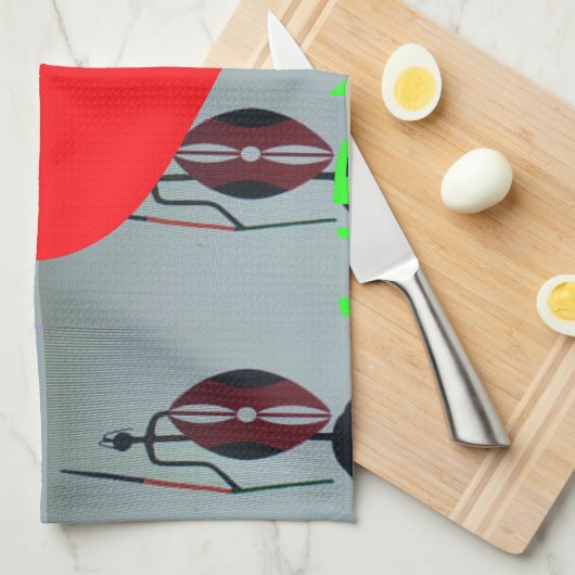 Ik hou van Kenia Art Print Theedoek (Quarter Fold)