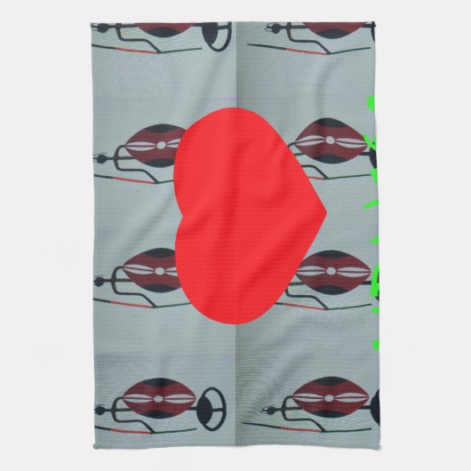 Ik hou van Kenia Art Print Theedoek (Verticaal)