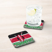 Ik hou van Kenia en "Hakuna Matata" Art Print Drankjes Onderzetter (Rechterzijde)