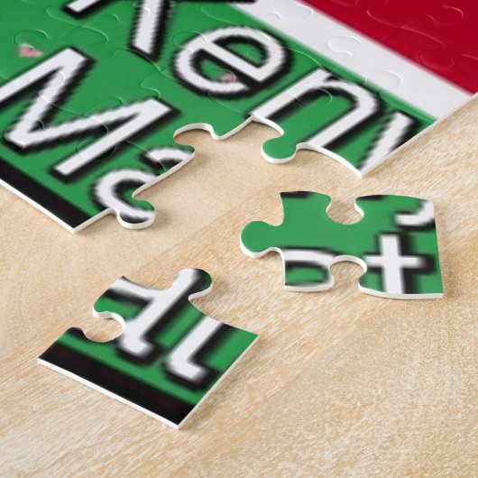 Ik hou van Kenia en "Hakuna Matata" Art Print Legpuzzel (Zijkant)