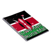 Ik hou van Kenia en "Hakuna Matata" Art Print Notitieboek (Rechterzijde)