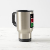 Ik hou van Kenia en "Hakuna Matata" Art Print Reisbeker (Voorkant links)