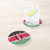 Ik hou van Kenia en "Hakuna Matata" Art Print Zandsteen Onderzetter (Zijkant)