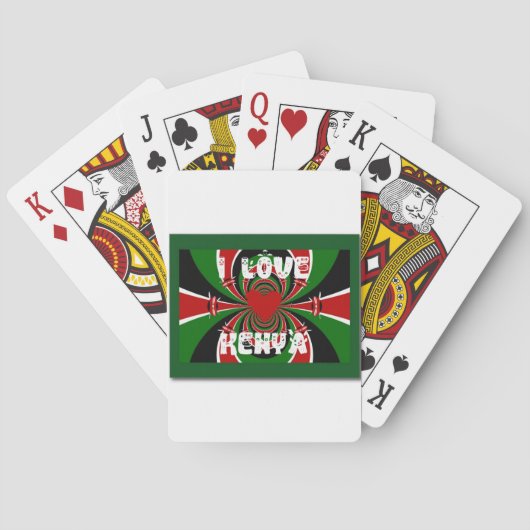 Ik hou van Kenia Hakuna Matata Cadeaus Speelkaarten (Achterkant)