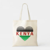 Ik hou van Kenia, Keniaans hart Tote Bag (Achterkant)