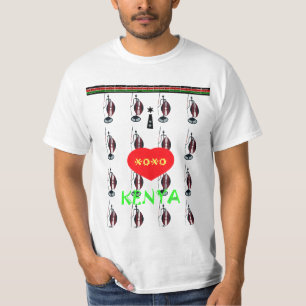Ik hou van Kenia Maasai XOXO Hakuna Matata Zazzle  T-shirt
