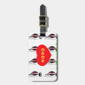 Ik hou van Kenia Masai Art Print Bagagelabel (Voorkant verticaal)