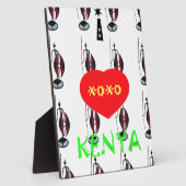 Ik hou van Kenia Masai Art Print Fotoplaat (Zijkant)