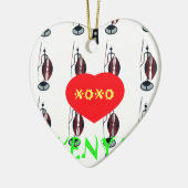 Ik hou van Kenia Masai Art Print Keramisch Ornament (Links)