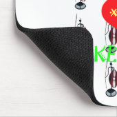 Ik hou van Kenia Masai Art Print Muismat (Hoek)