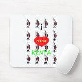 Ik hou van Kenia Masai Art Print Muismat (Met muis)