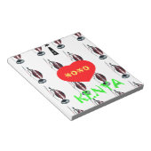 Ik hou van Kenia Masai Art Print Notitieblok (Schuin)