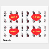 Ik hou van Kenia Masai Art Print Rechthoekige Sticker (Vel)