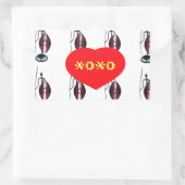 Ik hou van Kenia Masai Art Print Rechthoekige Sticker (Tas)