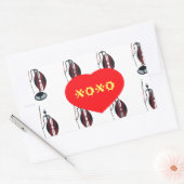 Ik hou van Kenia Masai Art Print Rechthoekige Sticker (Envelop)