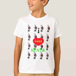 Ik hou van Kenia Masai Art Print T-shirt