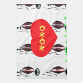 Ik hou van Kenia Masai Art Print Theedoek (Verticaal)