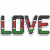 Ik hou van Kenia met compassie Sticker (Voorkant)