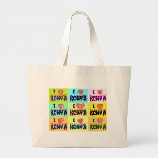 Ik hou van Kenia.png Grote Tote Bag (Voorkant)