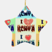 Ik hou van Kenia.png Keramisch Ornament (Voorkant)