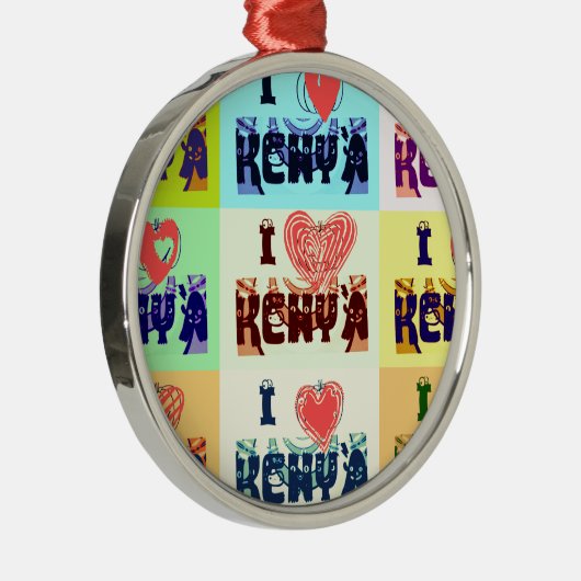 Ik hou van Kenia.png Metalen Ornament (Rechts)