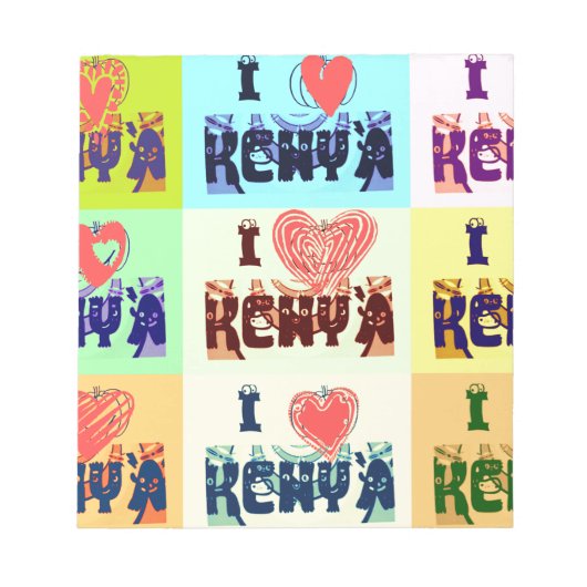 Ik hou van Kenia.png Notitieblok (Voorkant)