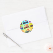 Ik hou van Kenia.png Ronde Sticker (Envelop)