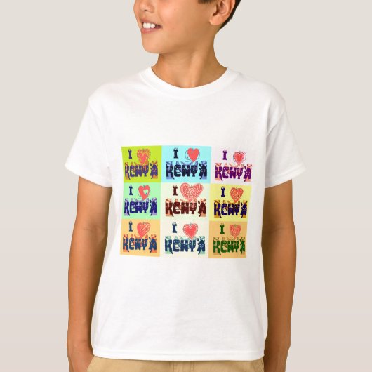 Ik hou van Kenia.png T-shirt (Voorkant)