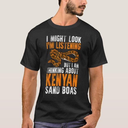 Ik hou van Keniaanse Sand Boas Snake Eigenaar 1 T-shirt (Voorkant)