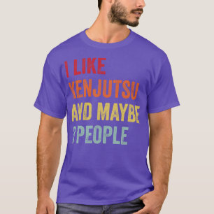 Ik hou van Kenjutsu misschien 3 mensen T-shirt