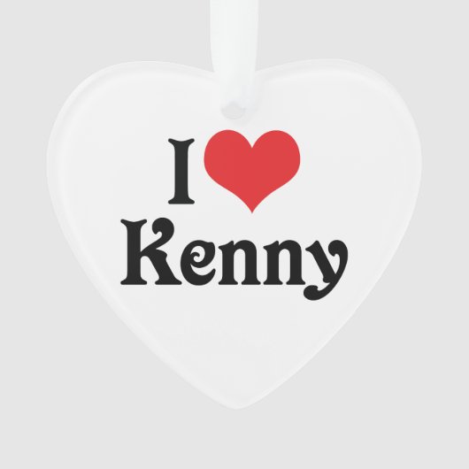 Ik hou van Kenny Ornament (voorkant)