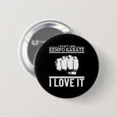 Ik hou van Kenpo Karate Grappig Trots Amerikaanse Ronde Button 5,7 Cm (Voorkant /achterkant)