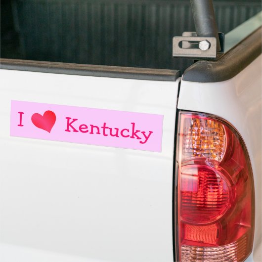 Ik hou van Kentucky Bumpersticker (Op Truck)