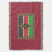 Ik hou van Kenya Blanket Deken (Voorkant Verticaal)